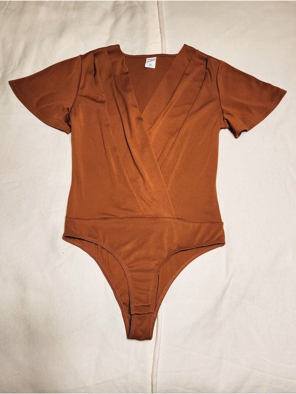 Melrose And Market Bodysuit Rust Orange Small - Picture 7 of 10